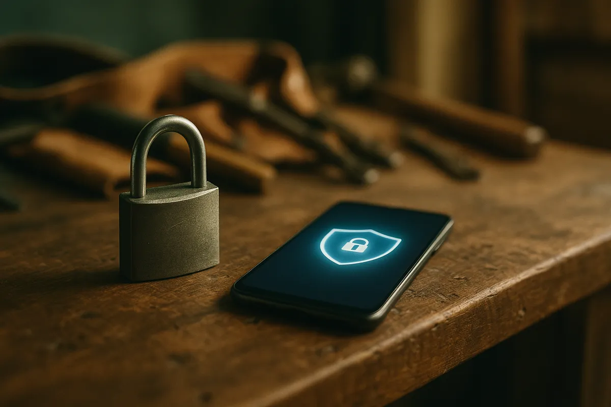 Cadenas numérique protégeant les données personnelles dans un environnement IA